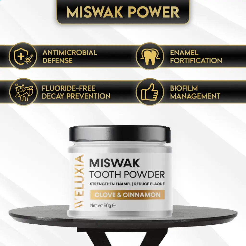 Miswak Tooth Powder  Weluxia